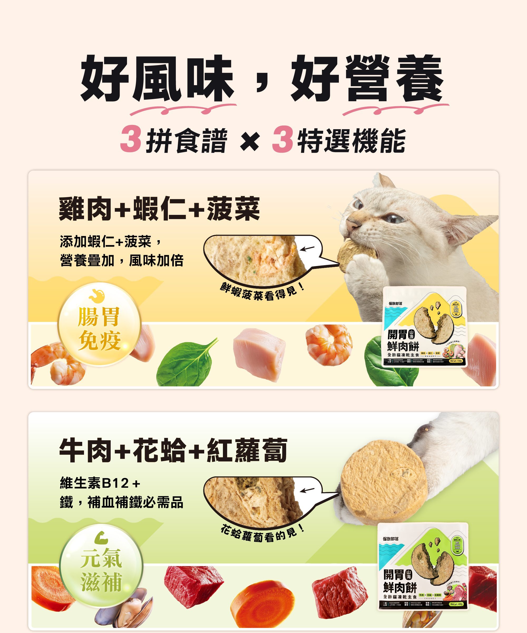 LitoMON 怪獸部落貓用凍乾主食開胃山海鮮肉餅官方產品資訊圖第 10 張