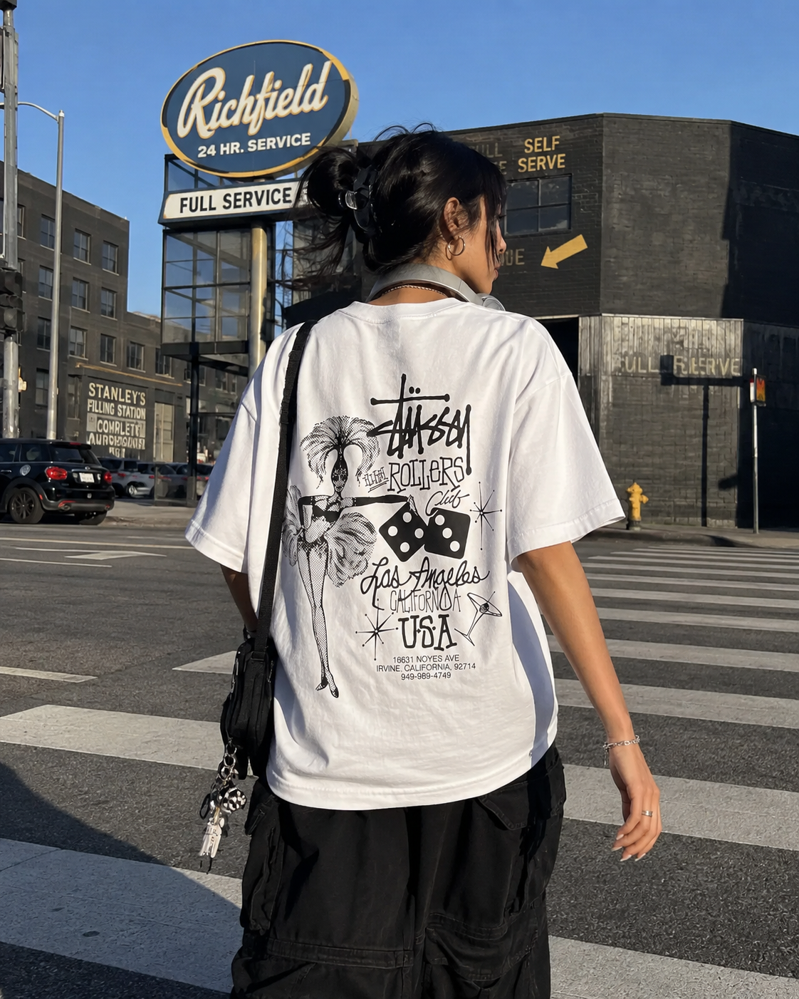 STUSSY HIGH ROLLERS TEE FW26  經典OG品牌 美式 豪賭 奢華 骰子 森巴女郎 4色