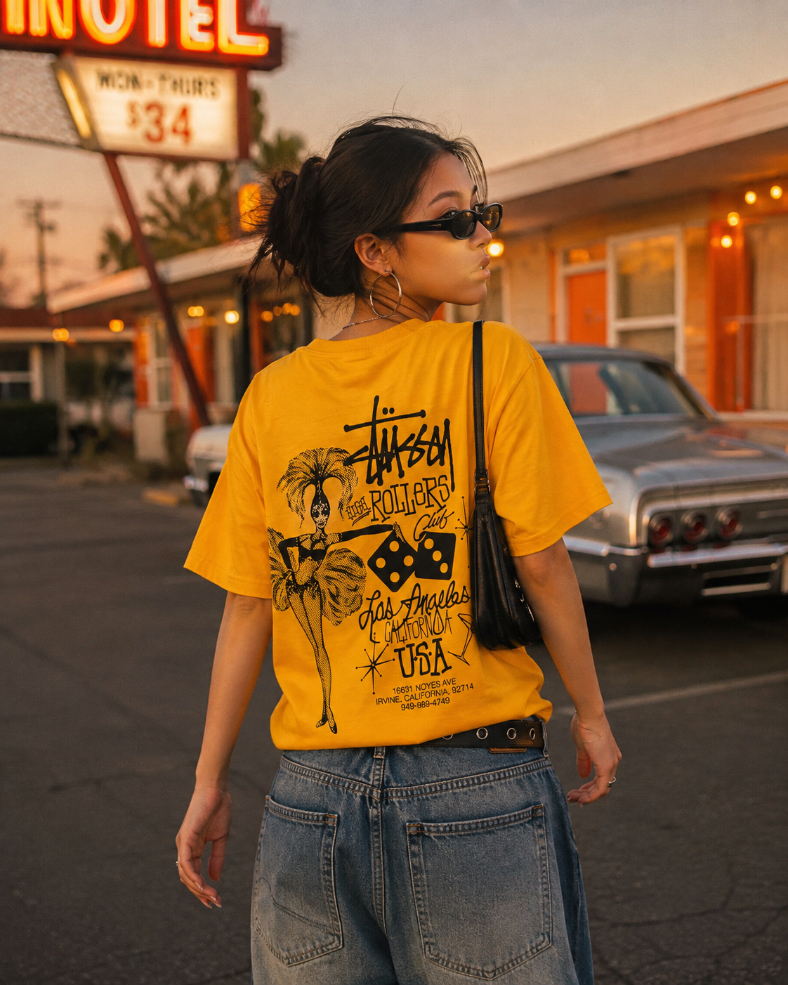 STUSSY HIGH ROLLERS TEE FW26  經典OG品牌 美式 豪賭 奢華 骰子 森巴女郎 4色