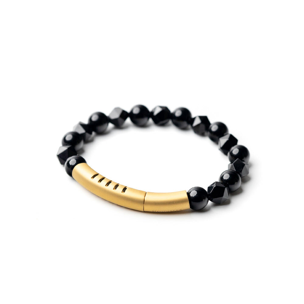 MAGAROMA Black Agate Fragrance Bracelet
