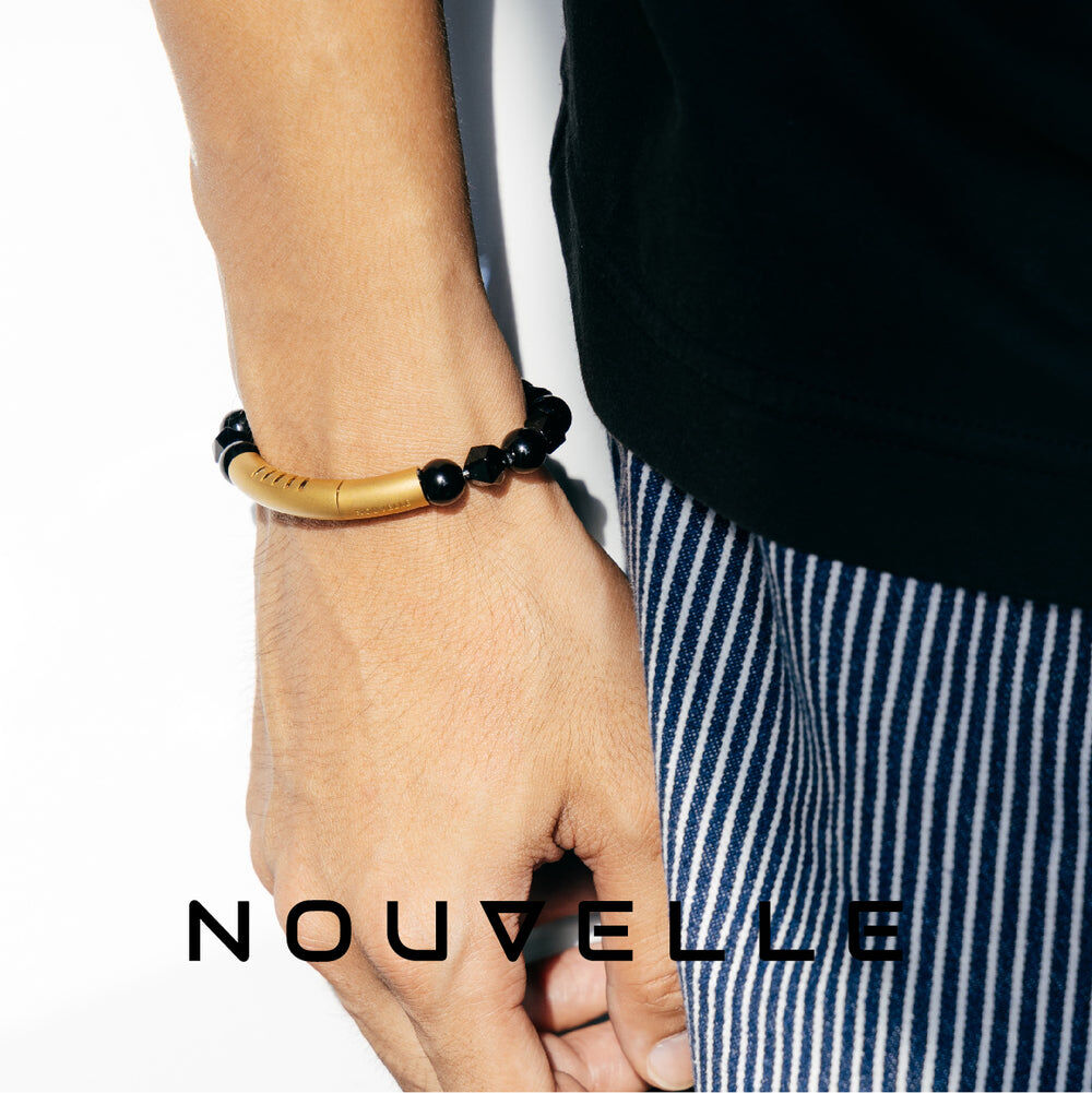 MAGAROMA Black Agate Fragrance Bracelet
