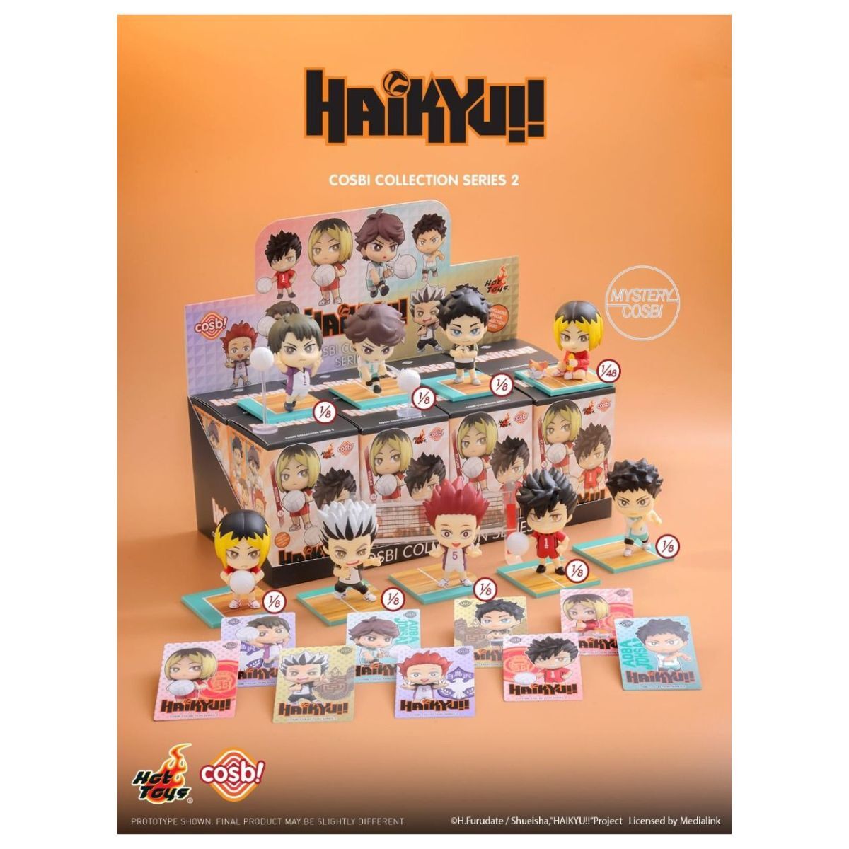 Hot Toys CBX308  排球少年Q版公仔 第2彈 盒玩 盲盒 (全6款)