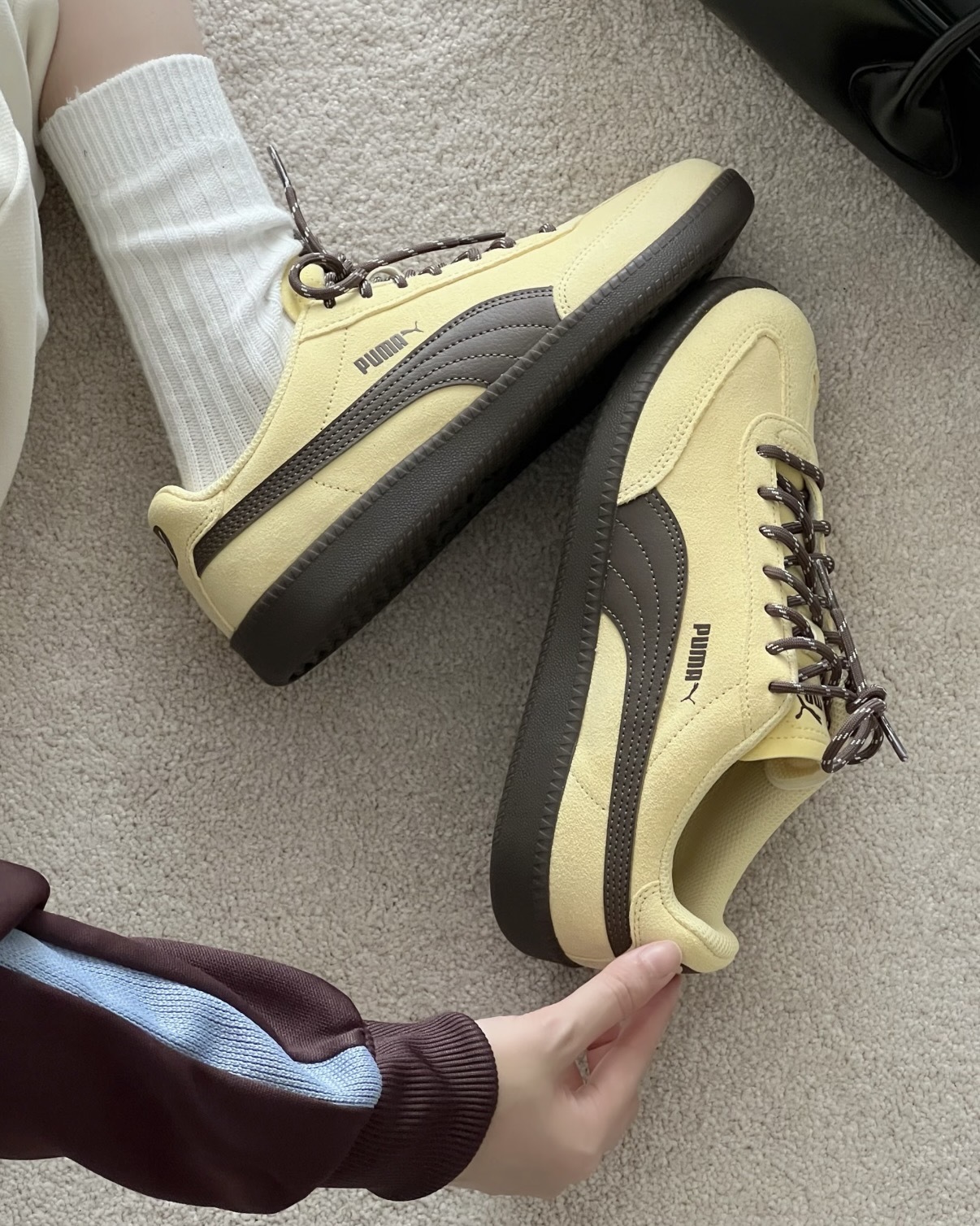 PUMA 9-T SUEDE 奶黃摩卡 檸檬黃 小雞黃 咖啡 棕色 焦糖底 德訓鞋 男女鞋 406756-07 / 預購