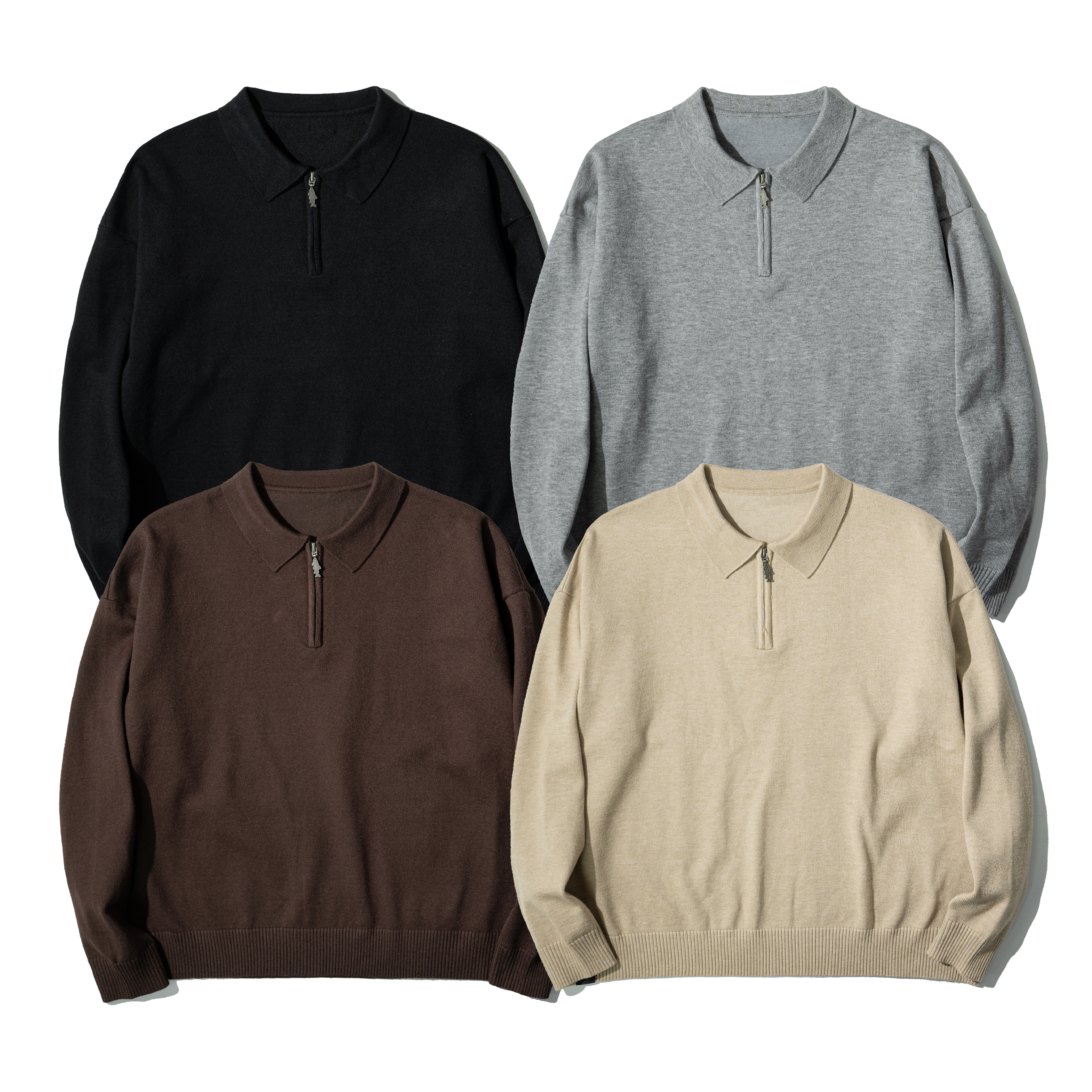 AGILITY Knit Zip Polo Shirts 針織 翻領Polo衫 [KW-Z]