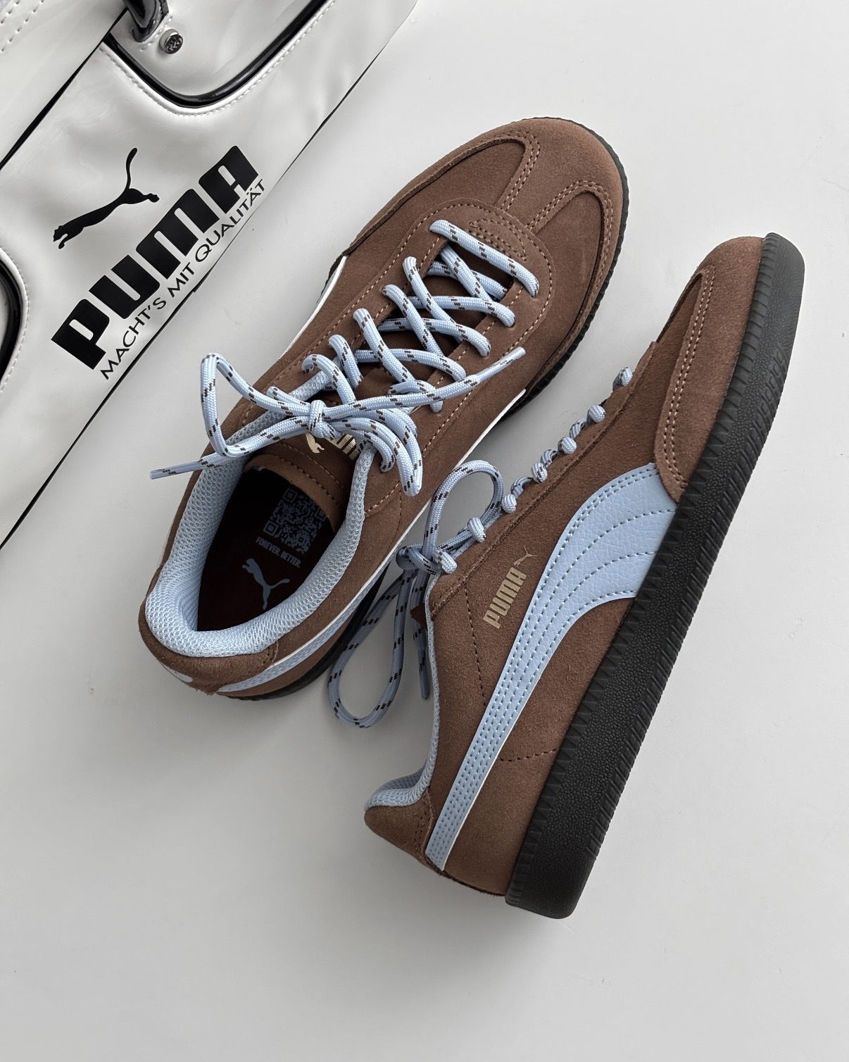 PUMA 9-T SUEDE 摩卡霧霾藍 灰藍 咖啡 棕色 焦糖底 德訓鞋 男女鞋 406756-09 / 預購