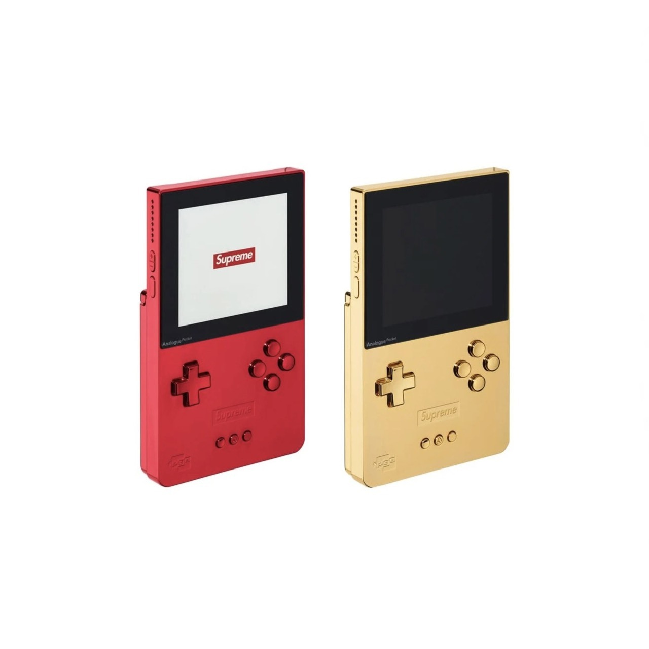 -(C8c)-SUPREME X ANALOGUE POCKET FW26 鋁合金 掌上型遊戲機 口袋機 紅色/金色 (不含遊戲卡帶)-FW26A42A