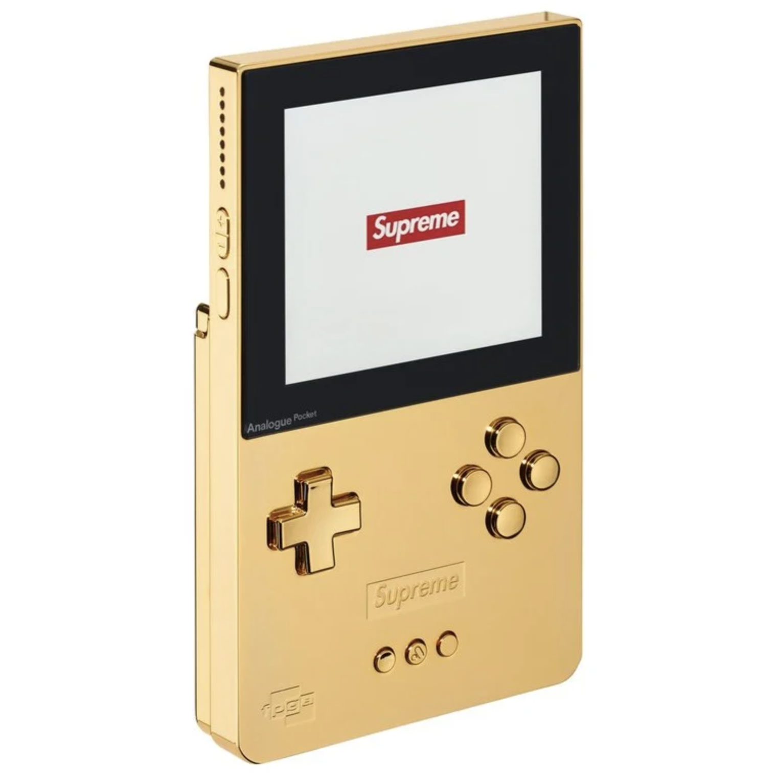 -(C8c)-SUPREME X ANALOGUE POCKET FW26 鋁合金 掌上型遊戲機 口袋機 紅色/金色 (不含遊戲卡帶)-FW26A42A