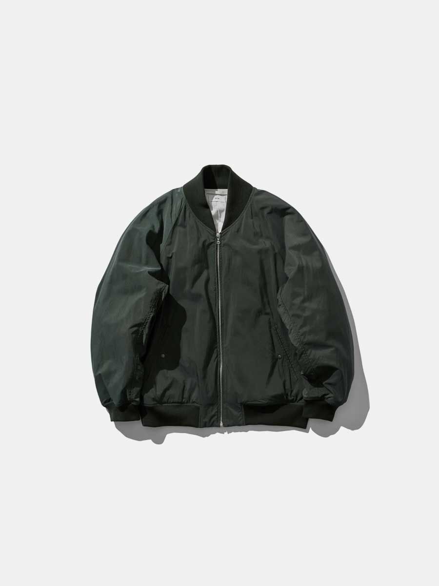 ATON Fibril Nylon Satin Flight Jacket