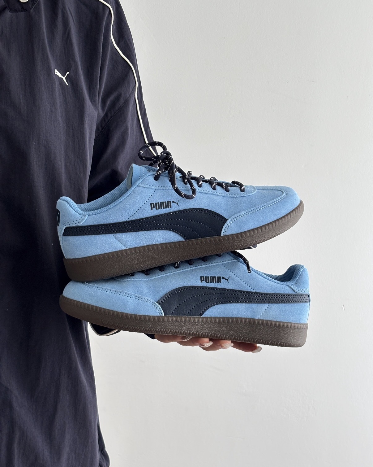 PUMA 9-T SUEDE 霧霾藍 海軍藍 深藍 焦糖底 德訓鞋 男女鞋 406756-08 / 預購
