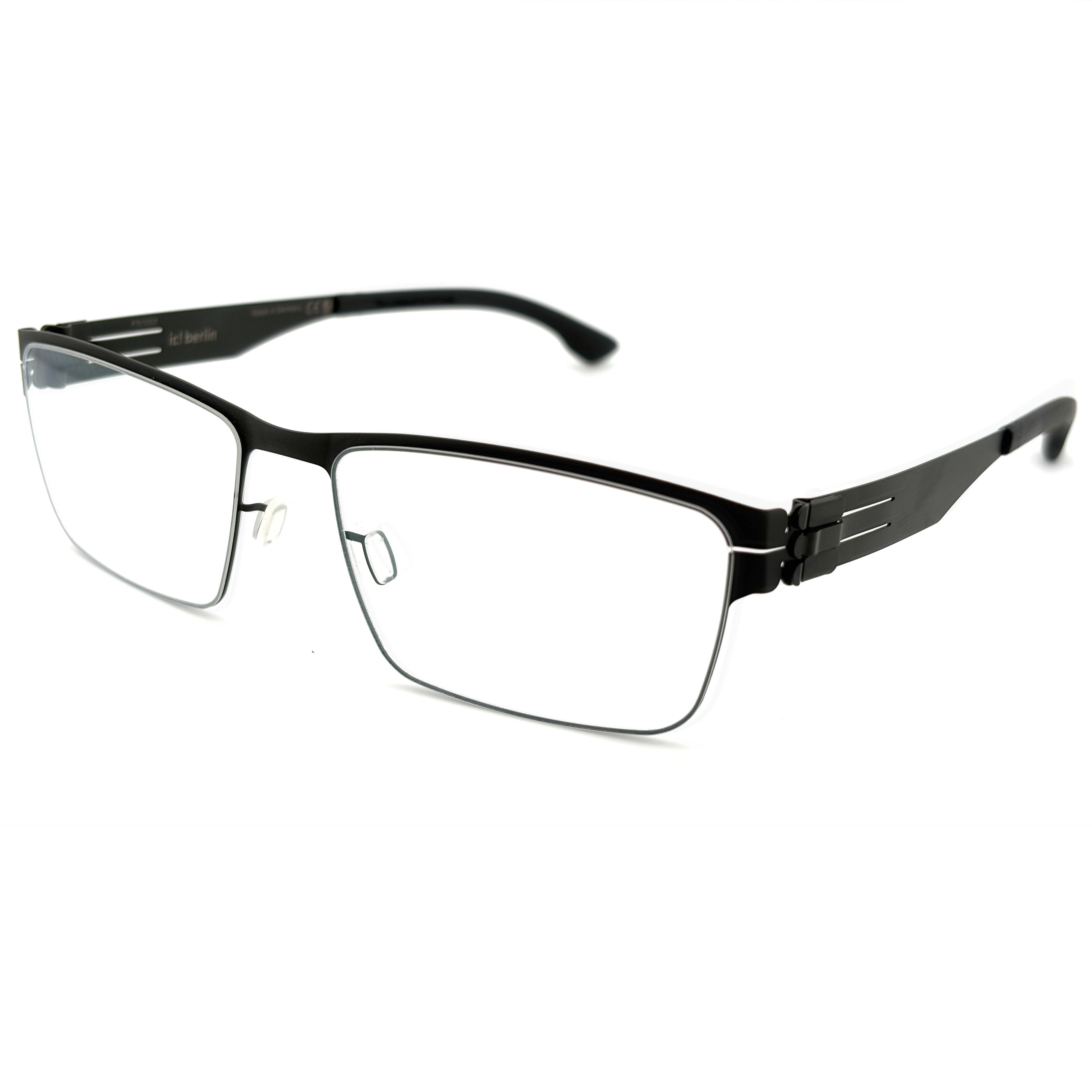 【ic! berlin】Hania L. Black 56mm光學眼鏡(IC5022 002)♦黑色