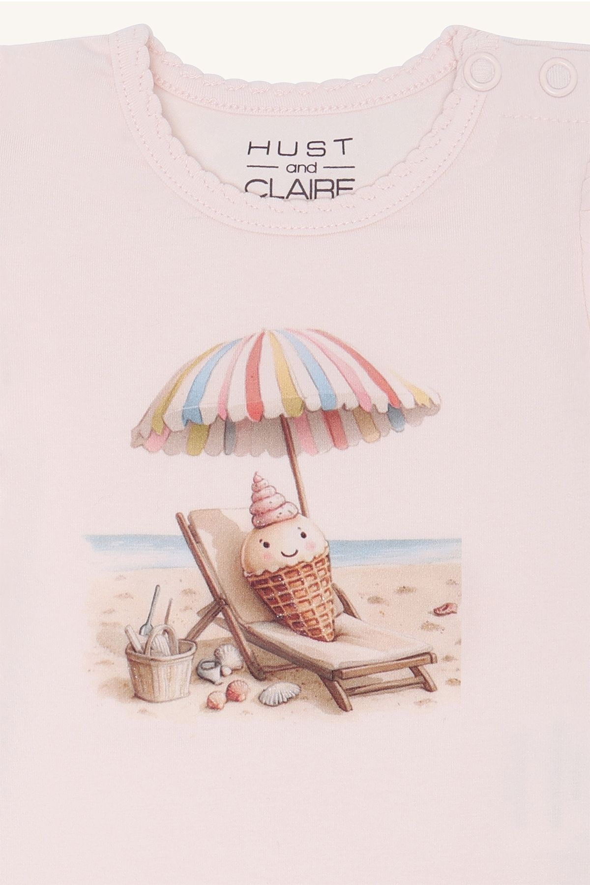 〖 Hust & Claire 〗冰淇淋沙灘假期包屁衣