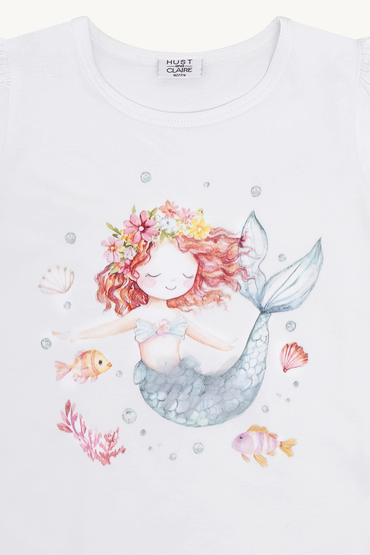 〖 Hust & Claire 〗白色美人魚女孩上衣