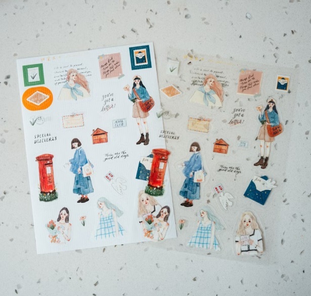 甜蜜生活．You have got a letter 寫信款 手帳貼紙(2入)