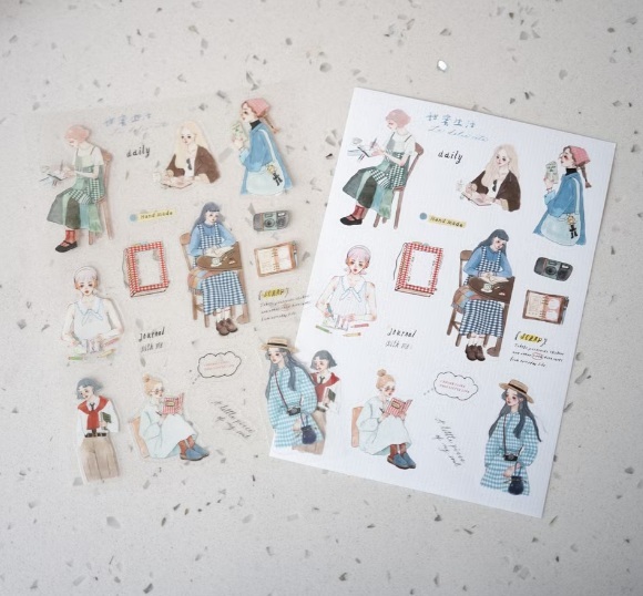 甜蜜生活．Journal with Me 手帳款 手帳貼紙(2入)