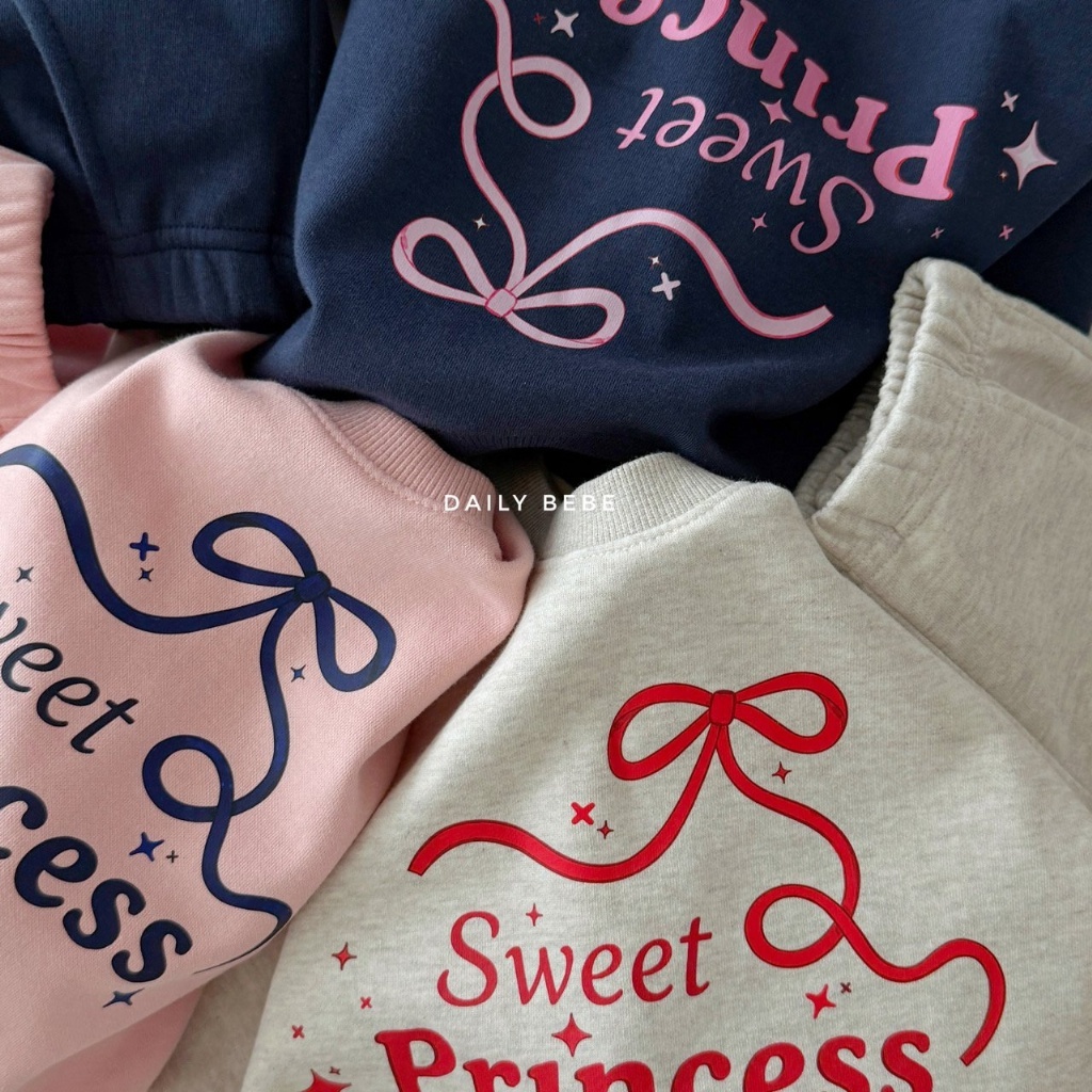 正韓秋Daily Bebe 三色SWEET PRIENCE喇叭褲套裝