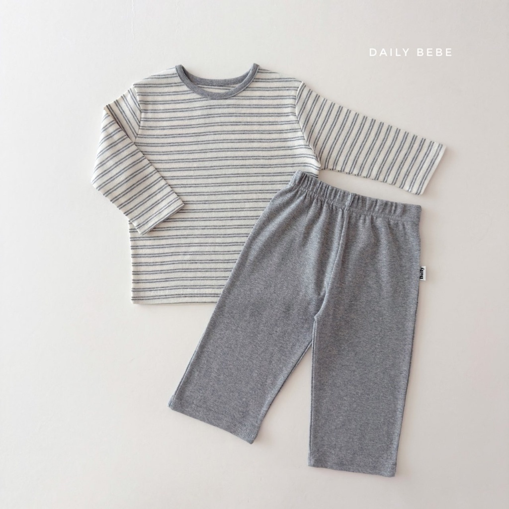 正韓秋Daily Bebe 三色舒適條紋家居服套裝