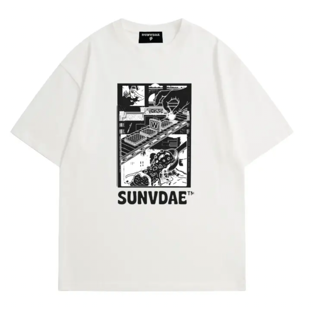 TOP-CCG0823-033 舊潮重磅全棉百搭T恤-白色 (A33)(S-XXL)