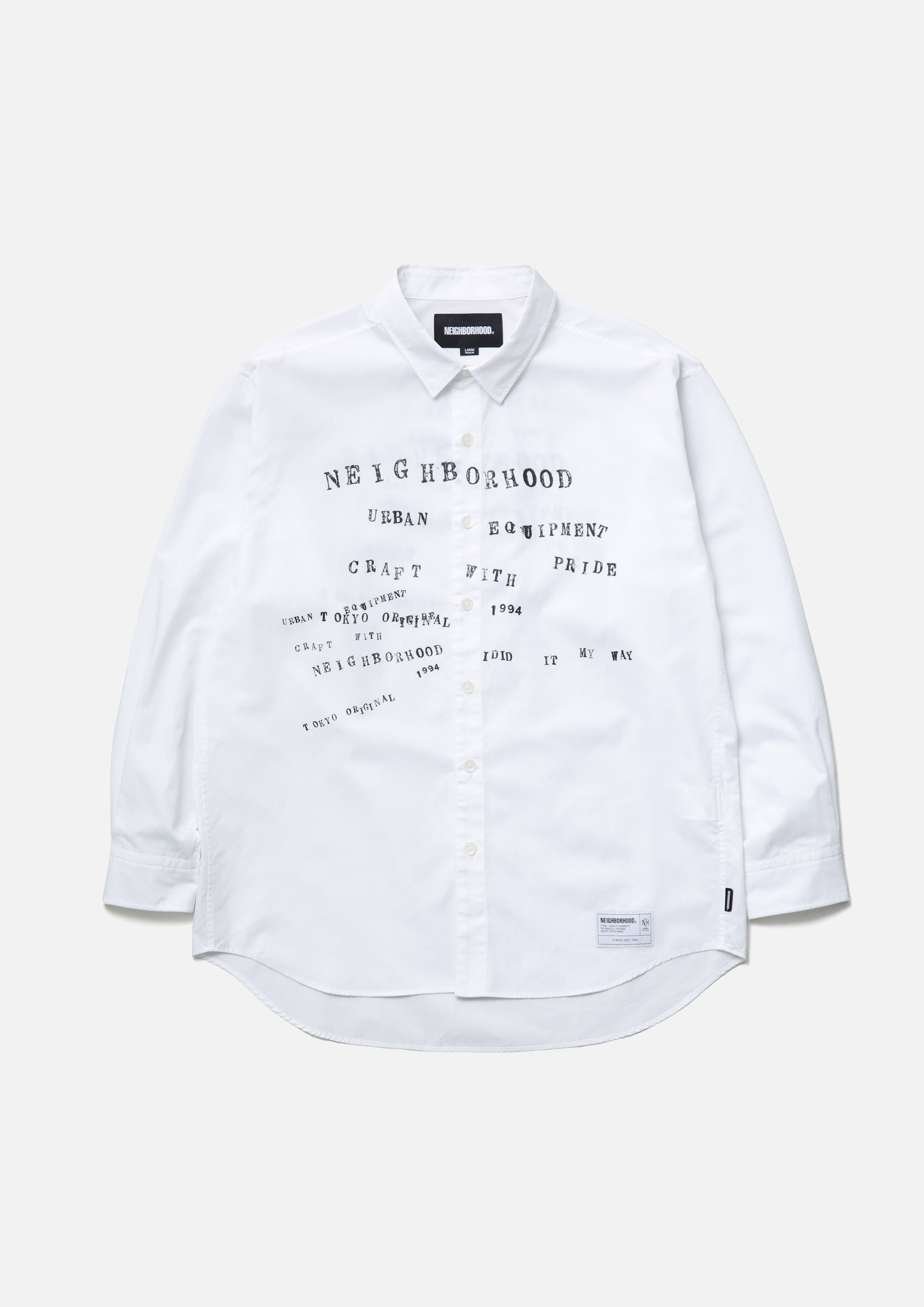 『代購商品』2026AW NEIGHBORHOOD NBHD TYPOGRAPHIC SHIRT LS 襯衫 262SPNH-SHM05