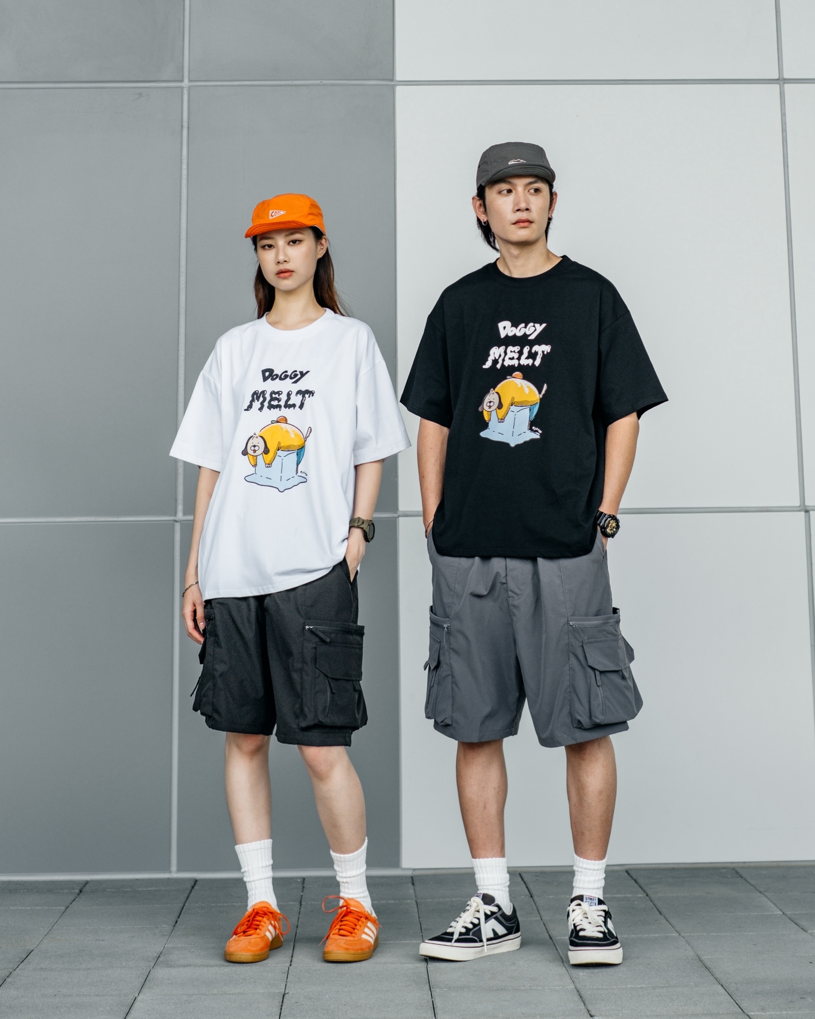 【逢甲 FUZZY】DOGGY MELT 涼感 短T 黑色 白色 紫色 SB6015