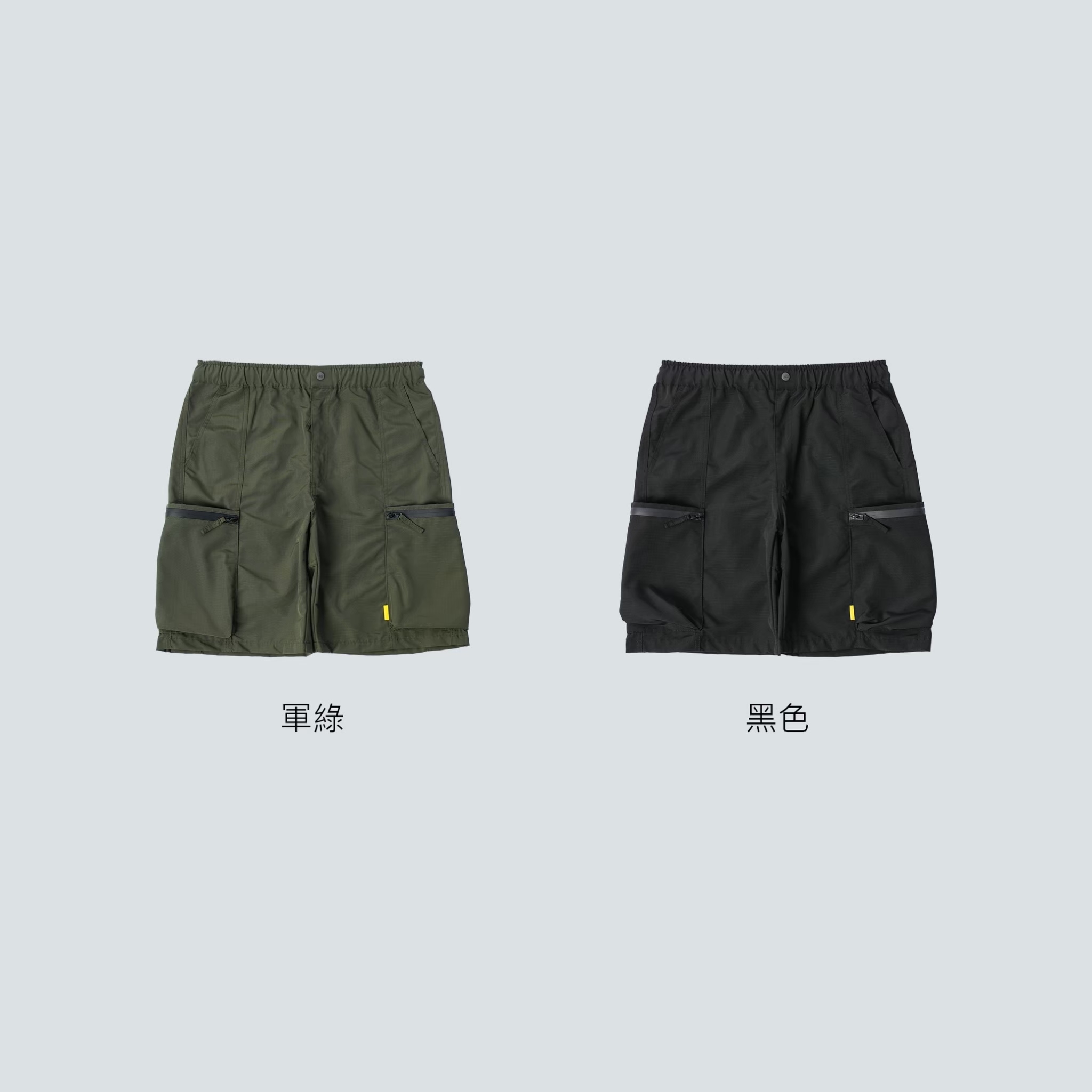 【逢甲 FUZZY】抗撕裂 耐磨 大口袋 山系 日系 古著 工裝 短褲 黑色 軍綠 003