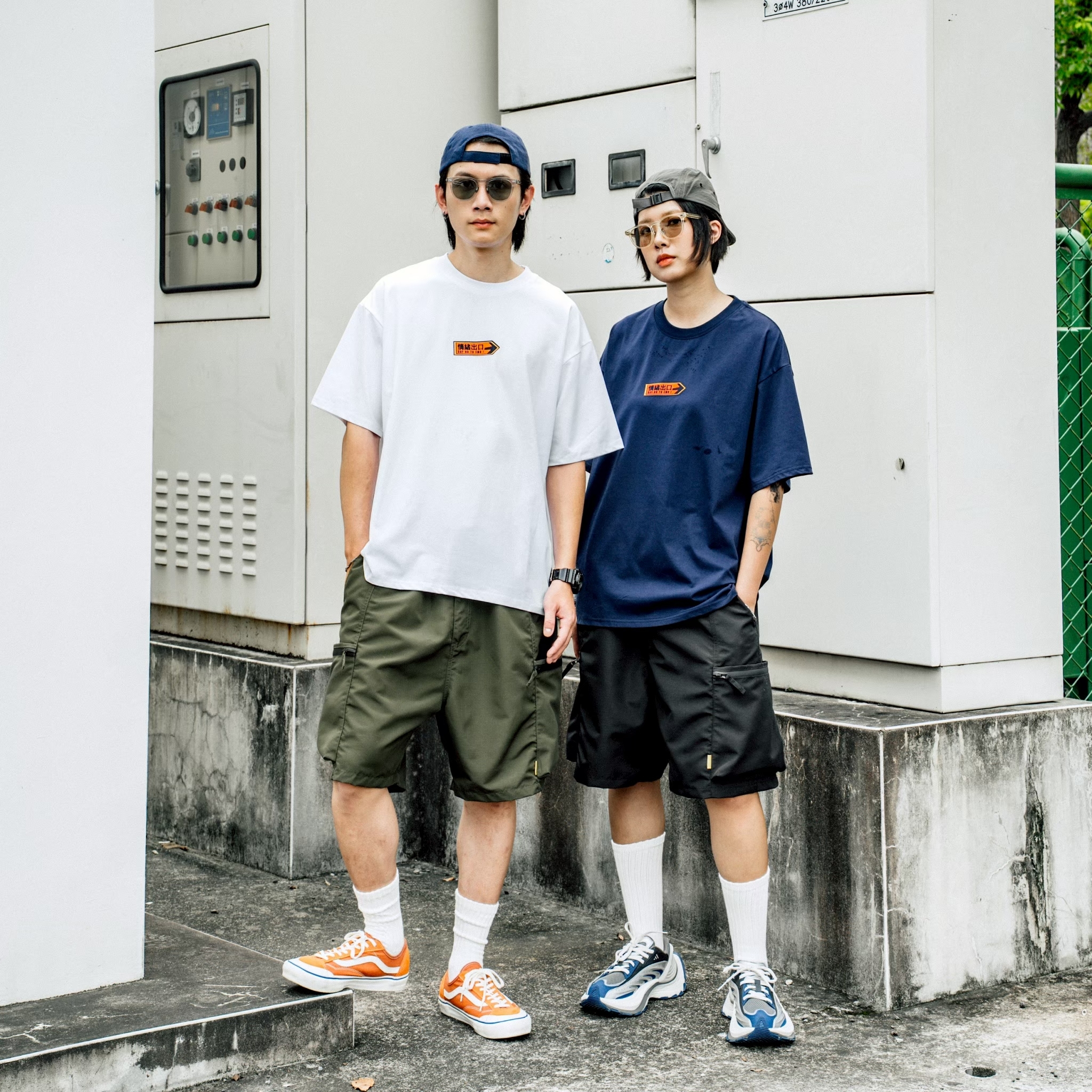 【逢甲 FUZZY】抗撕裂 耐磨 大口袋 山系 日系 古著 工裝 短褲 黑色 軍綠 003