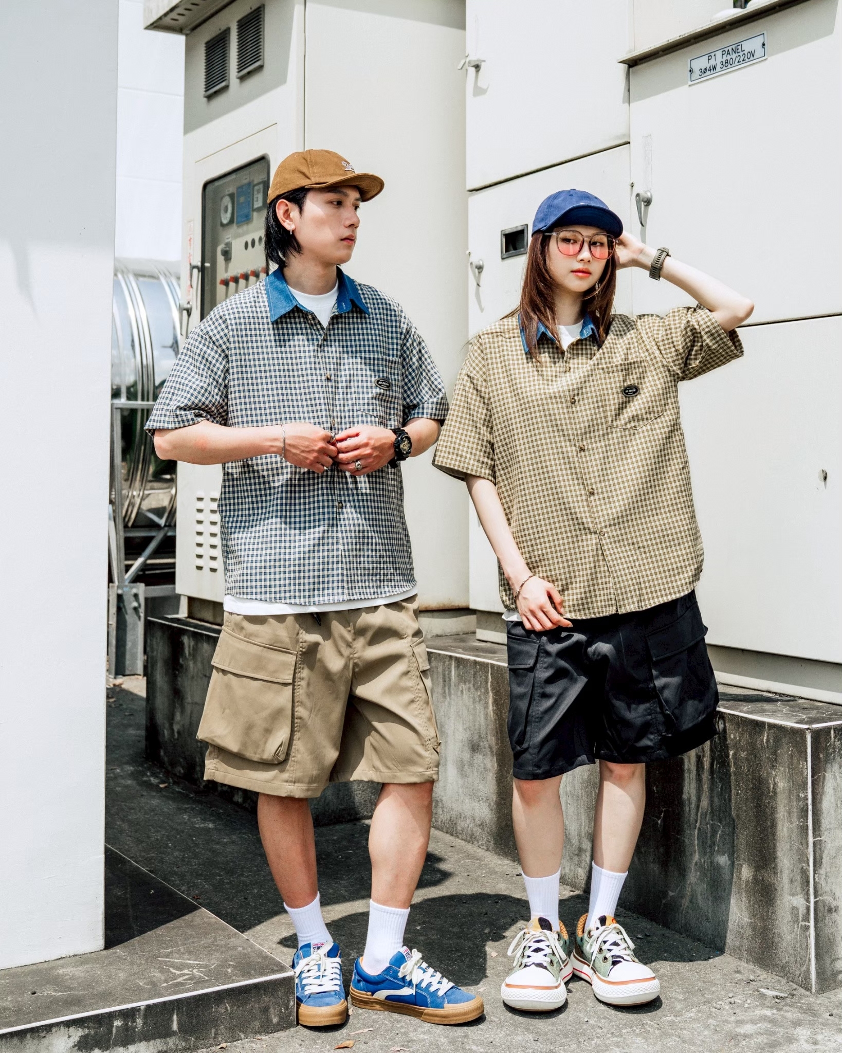 【逢甲 FUZZY】腰帶 吊飾 口袋 短褲 黑色 綠色 卡其 V0018