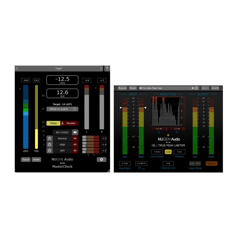 NUGEN Audio NUGEN MasterCheck 2 + ISL 2ST｜真峰值限制器套裝