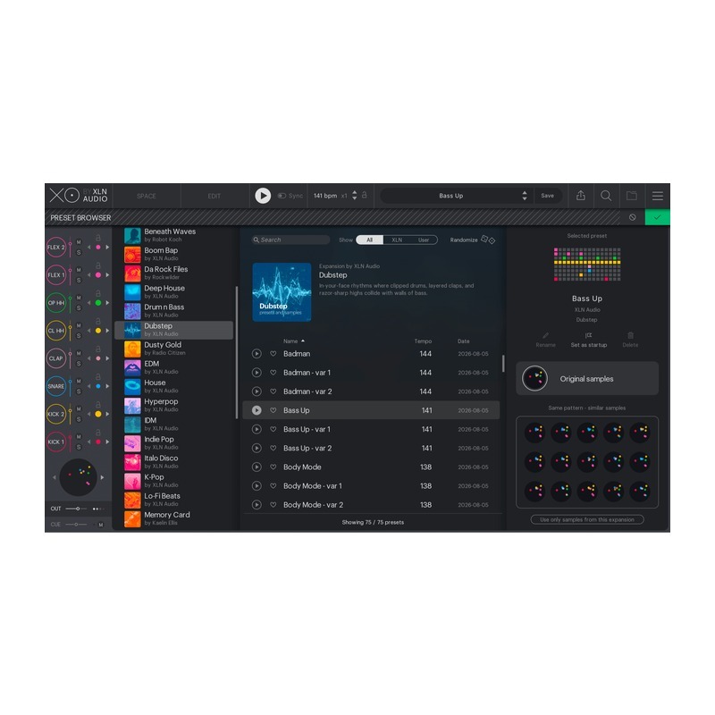 XLN Audio XO Expansion: Dubstep｜Dubstep音色庫