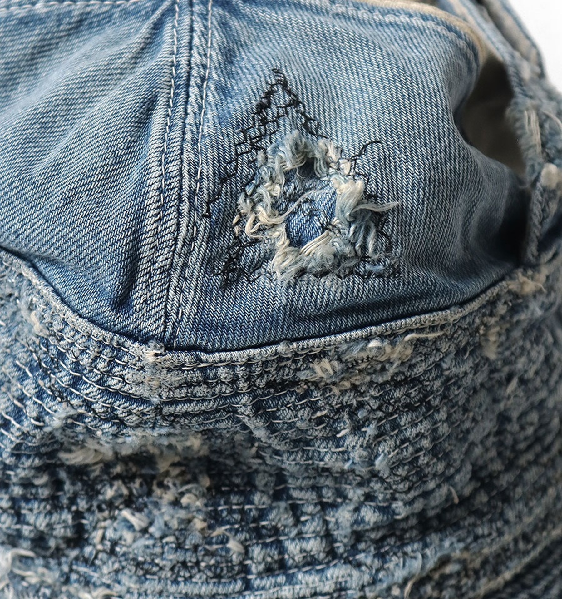 KAPITAL 2026 11.5oz denim Old Man and the Sea HAT (distressed remake) - PRE ORDER ITEM (預訂中)