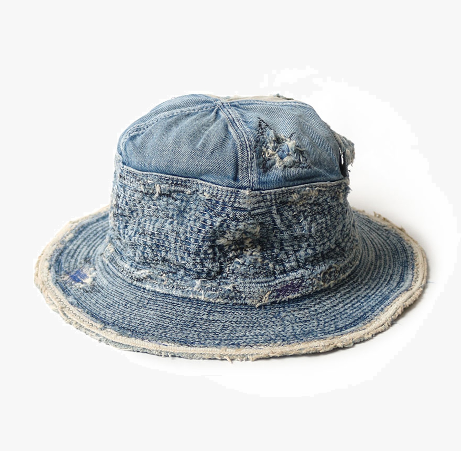 KAPITAL 2026 11.5oz denim Old Man and the Sea HAT (distressed remake) - PRE ORDER ITEM (預訂中)
