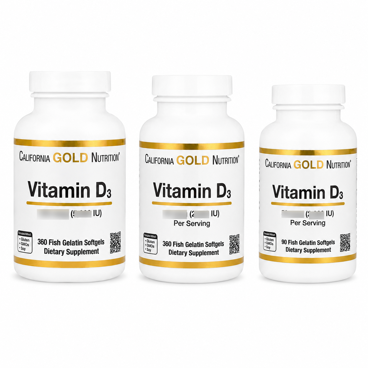 【iHerb】Califomia Gold Nutrition Vitamin 維生素 90粒 360粒 軟凝膠