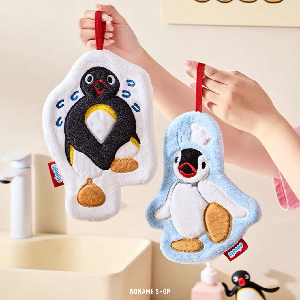 PINGU 企鵝家族 聯名 卡通 可愛 掛飾 吸水 擦手巾