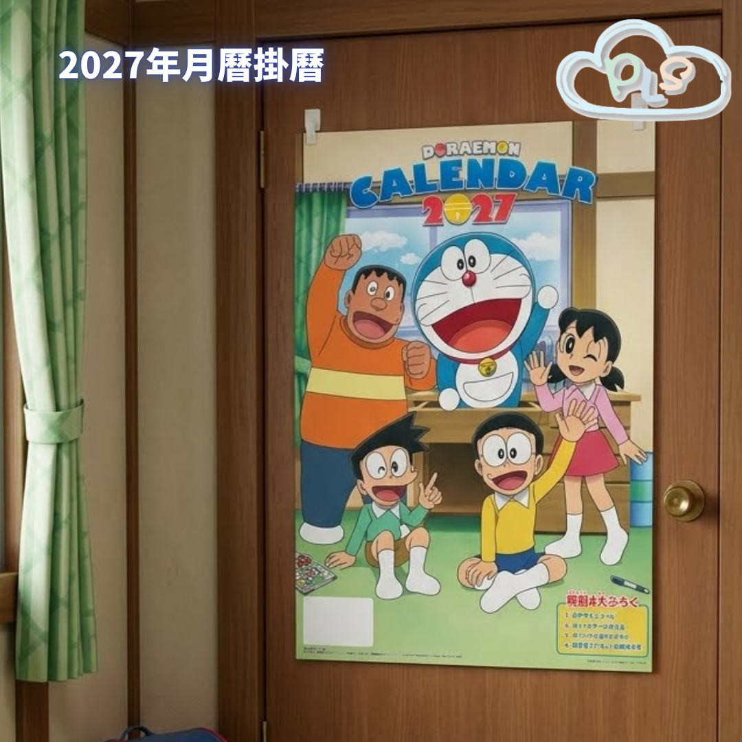 2027 Wall Calendar / Monthly Calendar (Japanese Version) Doraemon #23072-1