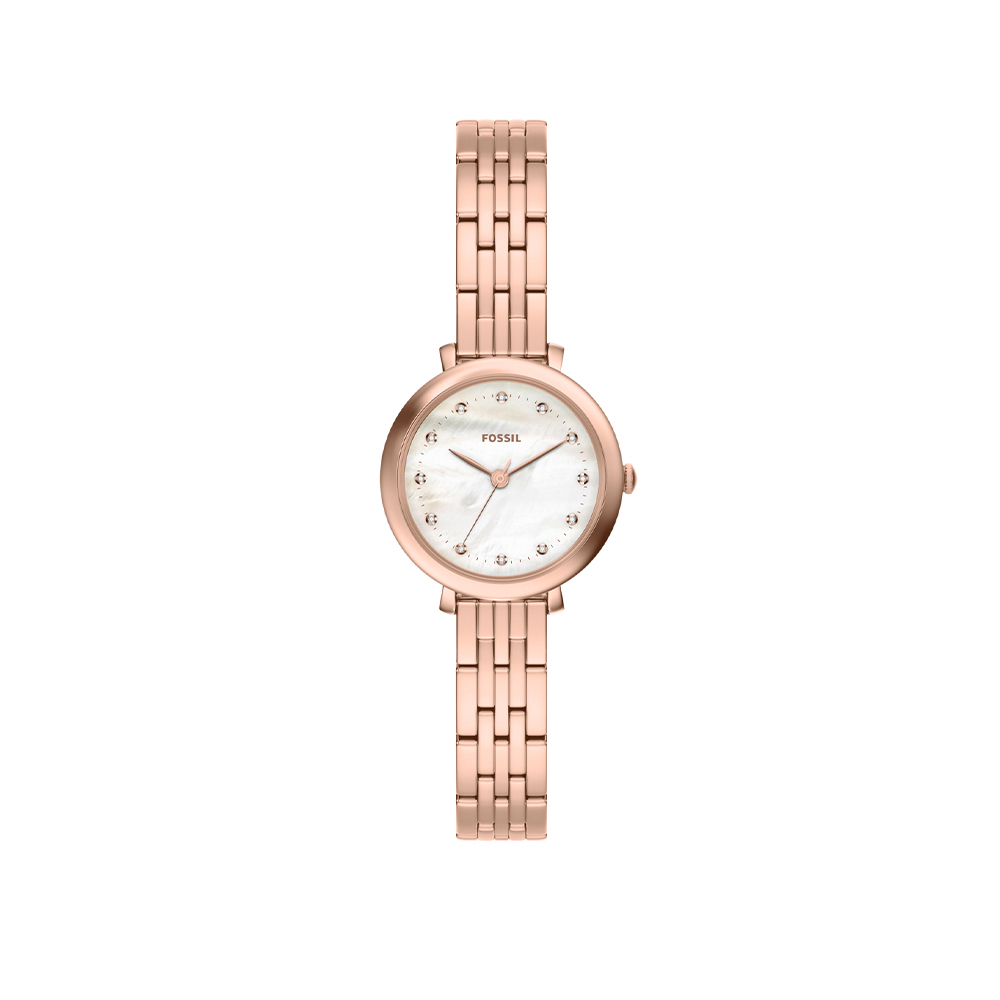 Heidi 晶鑽珍珠母貝女錶 玫瑰金不鏽鋼錶帶 26 MM ES5502
