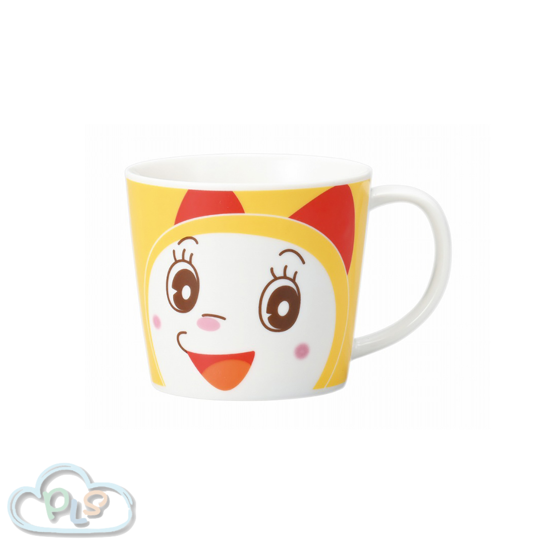 大臉陶瓷馬克杯 (300ML) 多啦美 黃色 #23074-1
