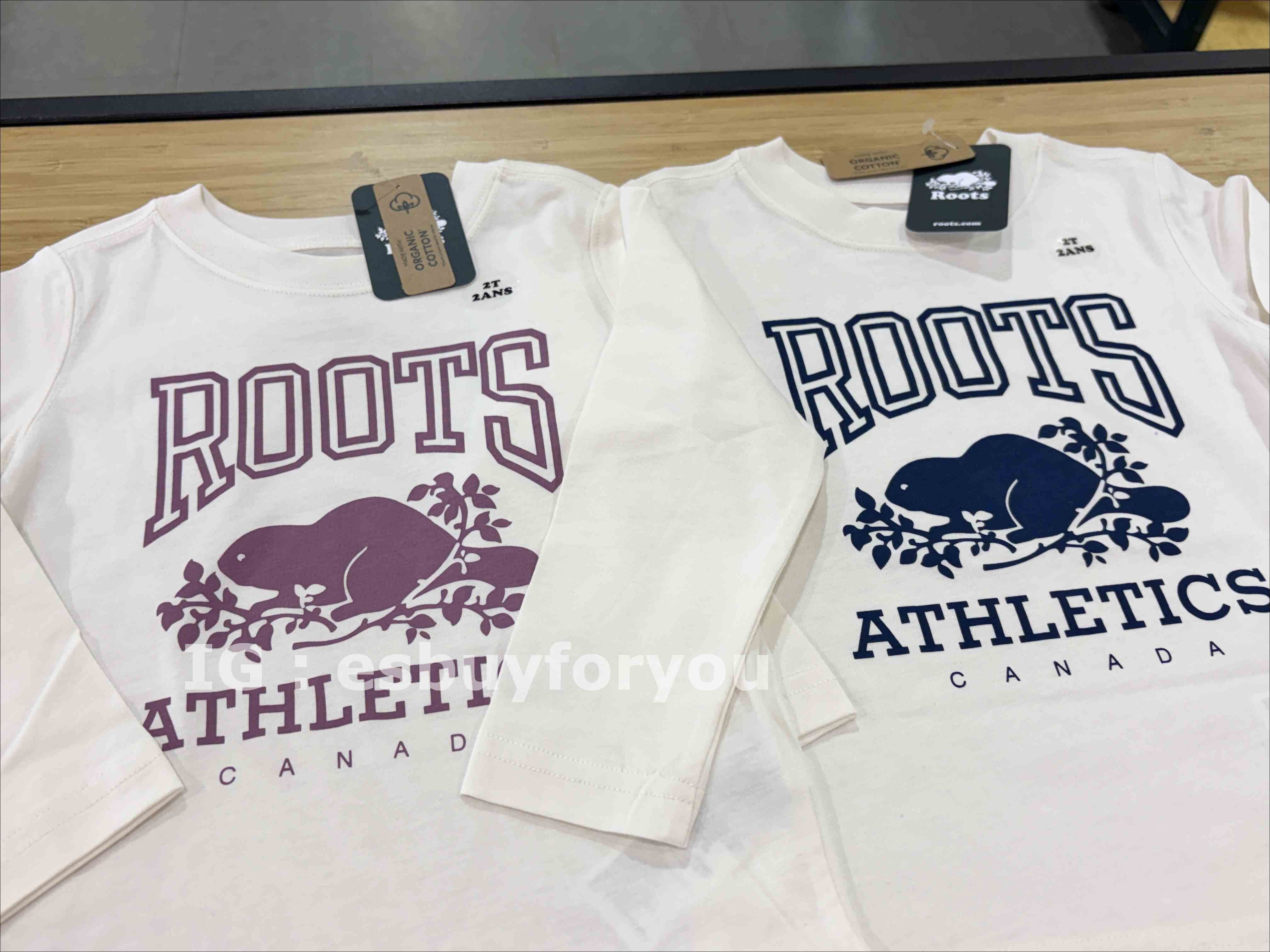 ROOTS 小童 RBA系列 海狸 長TEE (2色)