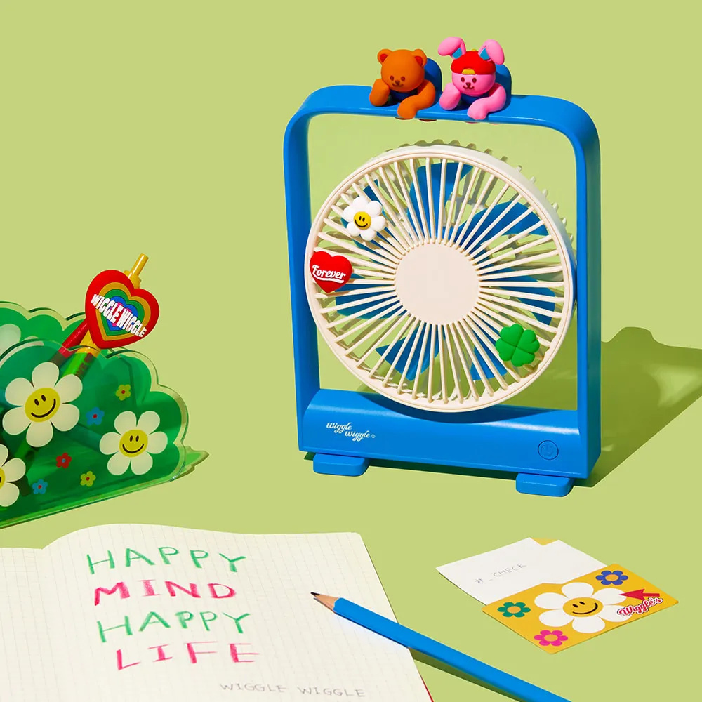 WIGGLE WIGGLE DIY 客製化風格桌上型隨身風扇 #Wiggle Friends
