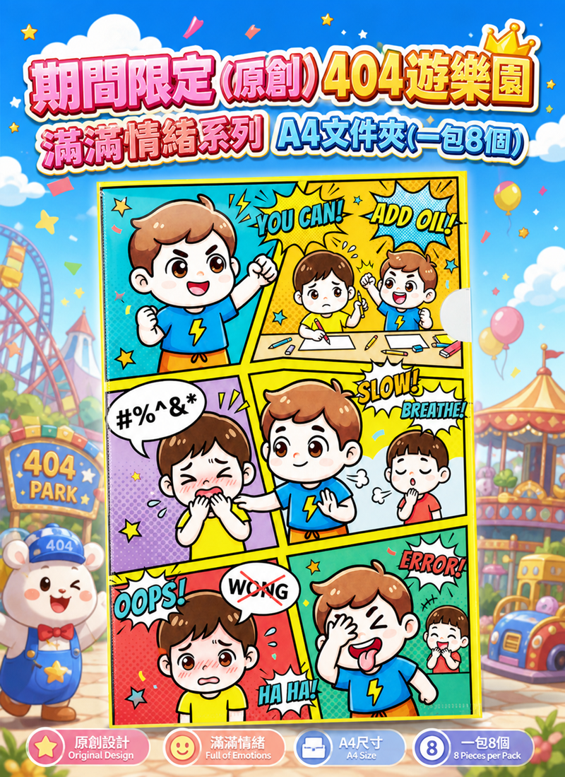 期間限定 (原創) 404遊樂園 滿滿情緒系列 EV004