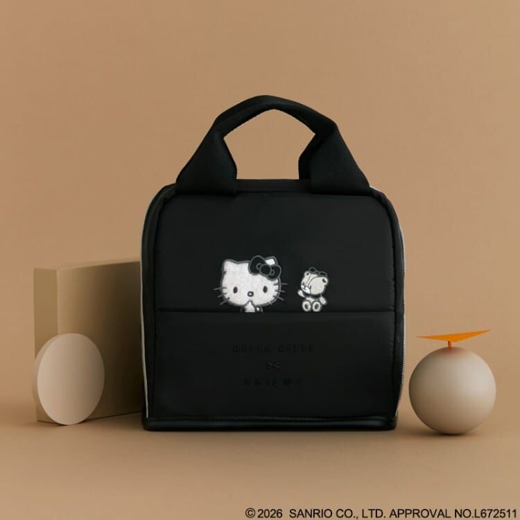 26162 Sanrio Hello Kitty × BRILMY 直立式化妝包黑色 #JP-TKJ26-TD080622