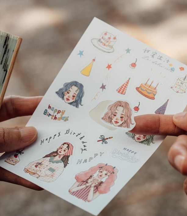 甜蜜生活．生日快樂 甜蜜祝福 割型貼紙