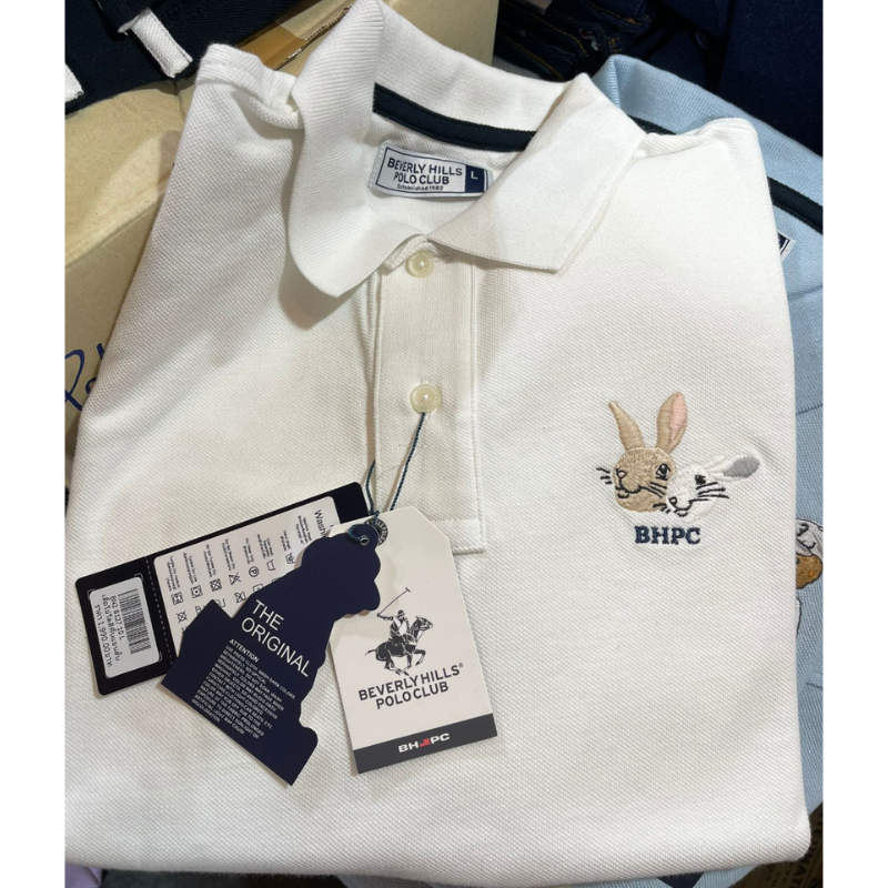DIS-CCG0824-072 白色兔仔頭POLO_XL (A58)