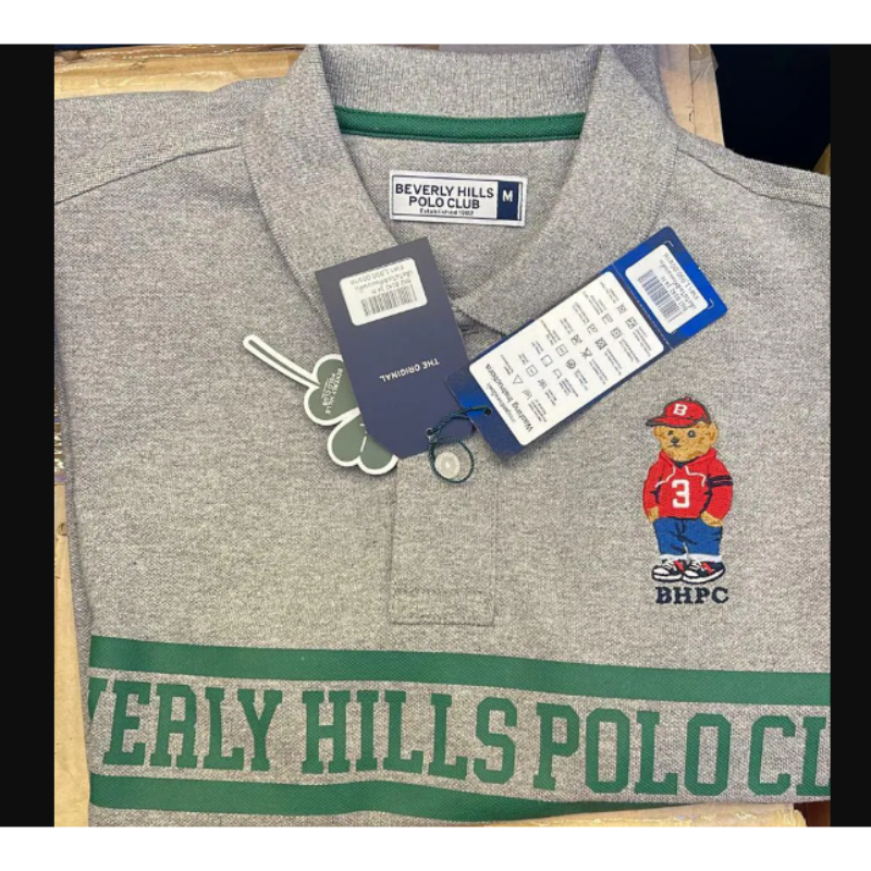 DIS-CCG0824-093 灰色間條綠字POLO_XL (A74)