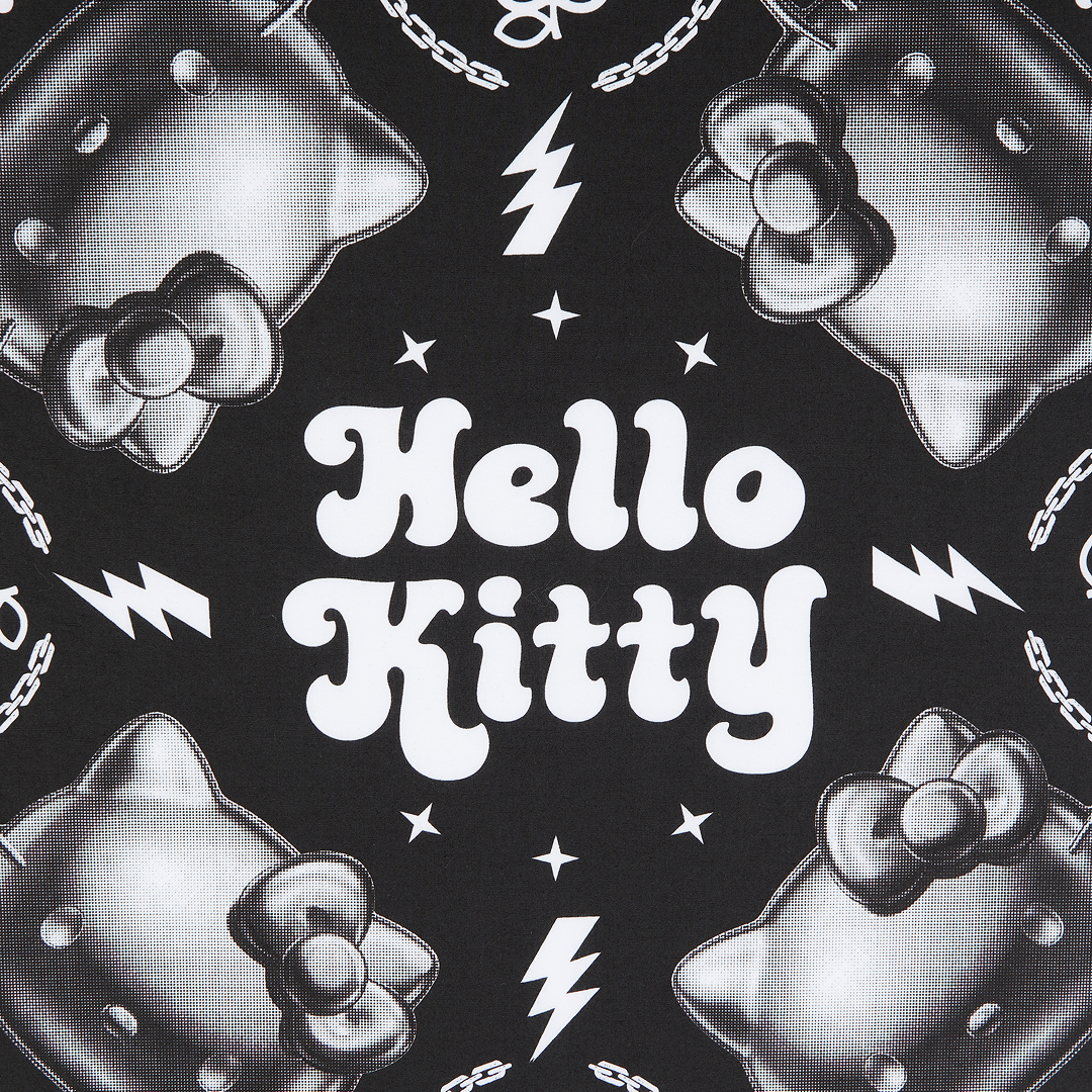 [Metal City] Hello Kitty 頭巾半色調 02/ Black