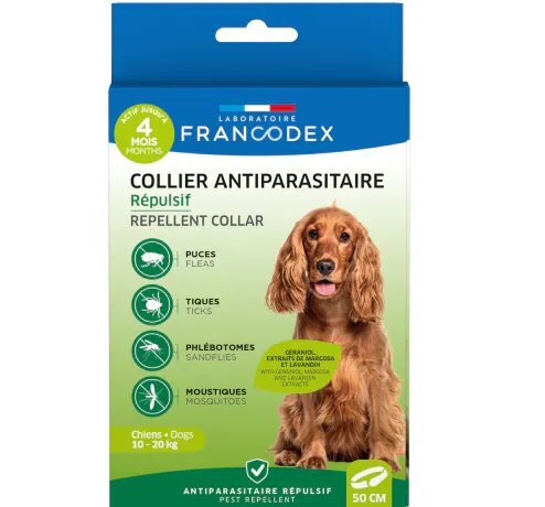 Francodex 驅蝨帶．中型犬專用50cm