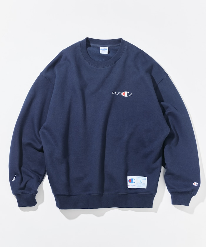 Champion × NAUTICA embroidered sweatshirt 長袖衛衣