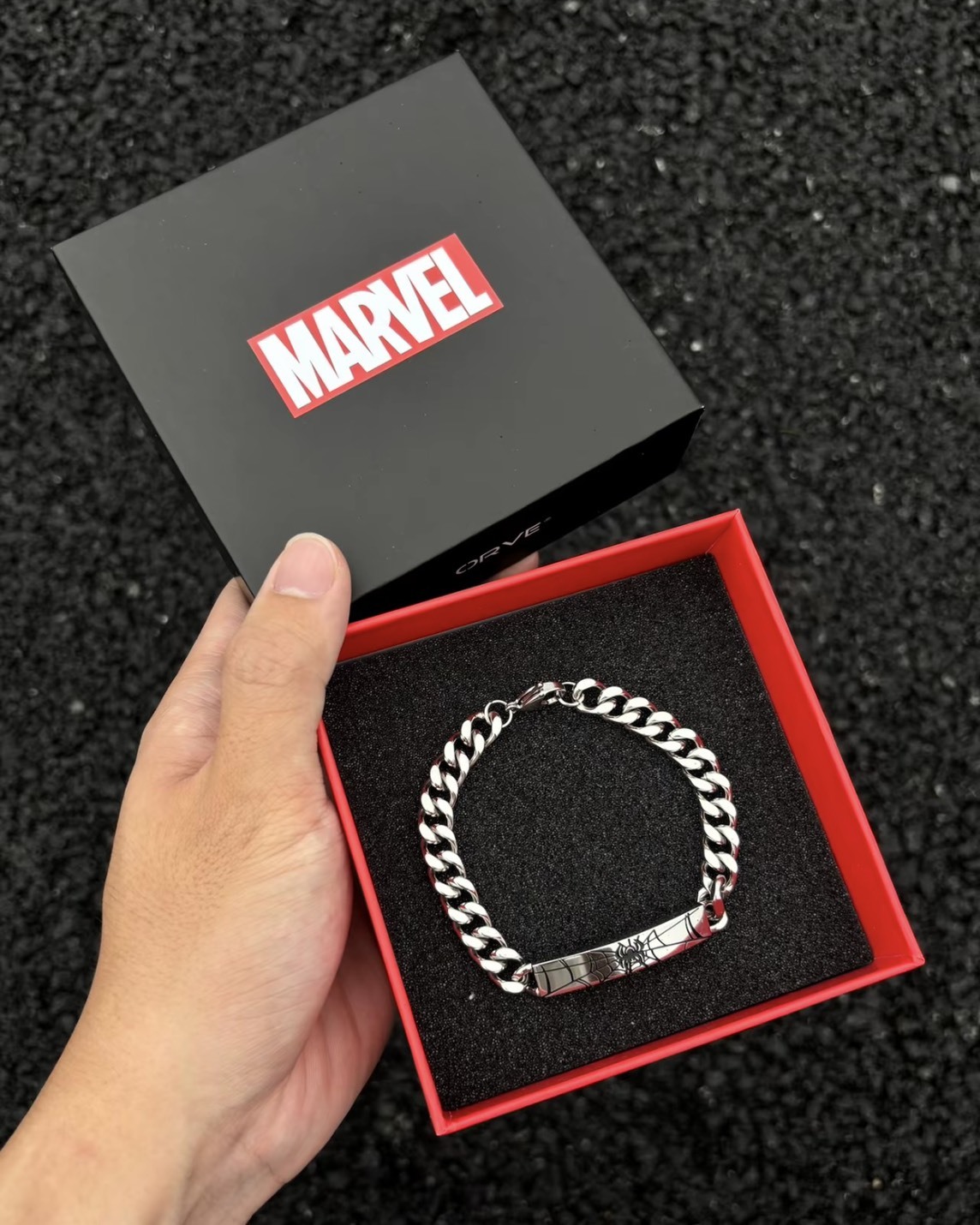 DISNEY X MARVEL 迪士尼 漫威 蜘蛛人 雕刻圖案 不鏽鋼 古巴鍊 手鍊 4款