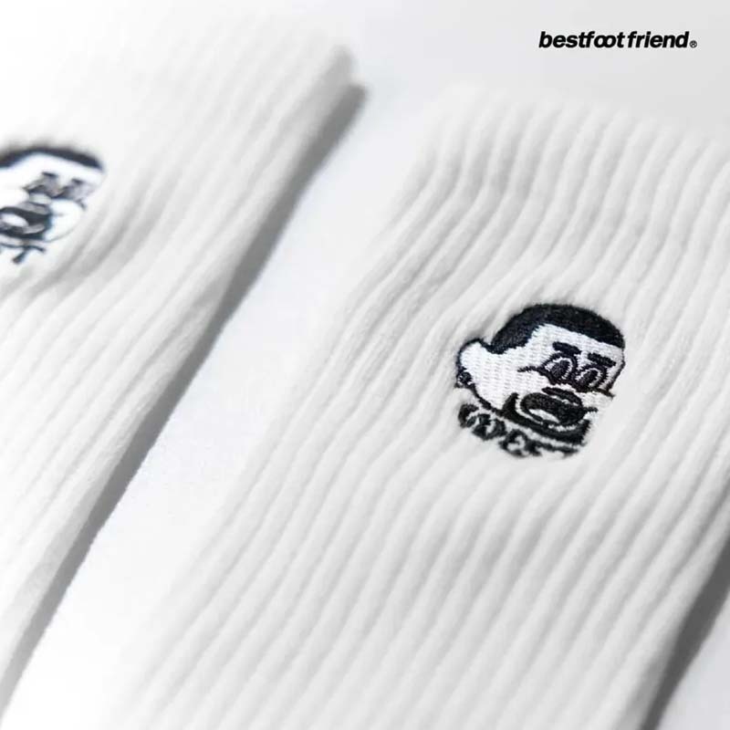 BFF Bad Child White 壞小孩 白色 中筒襪 襪子 BFF-39 [台灣現貨]