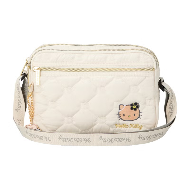 26163 Sanrio Hello Kitty 旅行斜孭袋 曬黑版 白色 #JP-SI-6119SA55