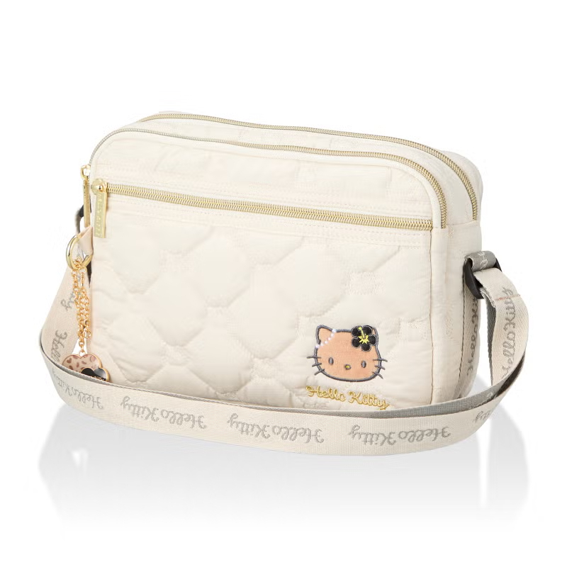 26163 Sanrio Hello Kitty 旅行斜孭袋 曬黑版 白色 #JP-SI-6119SA55