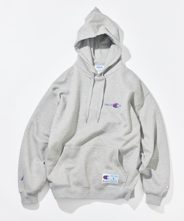 Champion × NAUTICA embroidered sweat hoodie  聯名帽Tee